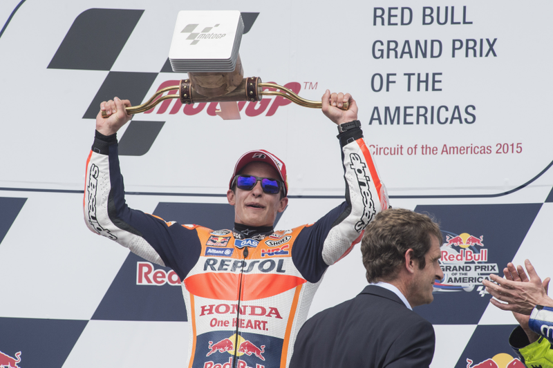 Marc won the MotoGP round at COTA last year, anyone think he’ll repeat again this year? Photo: Getty Images
